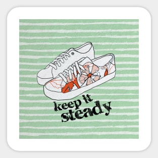 Keep It Steady Logo Sticker